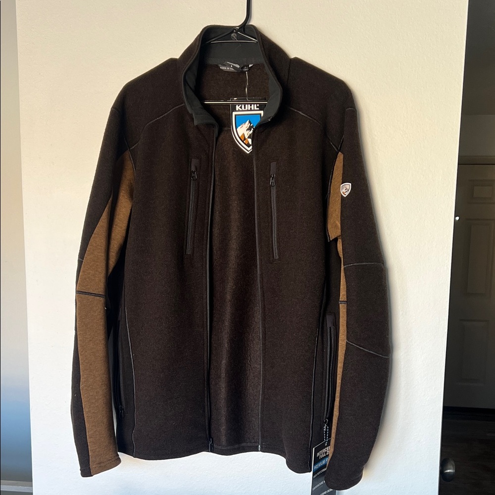 KUHL Men's Dark Brown Performance Jacket fleece